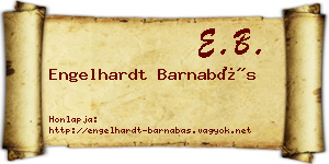 Engelhardt Barnabás névjegykártya